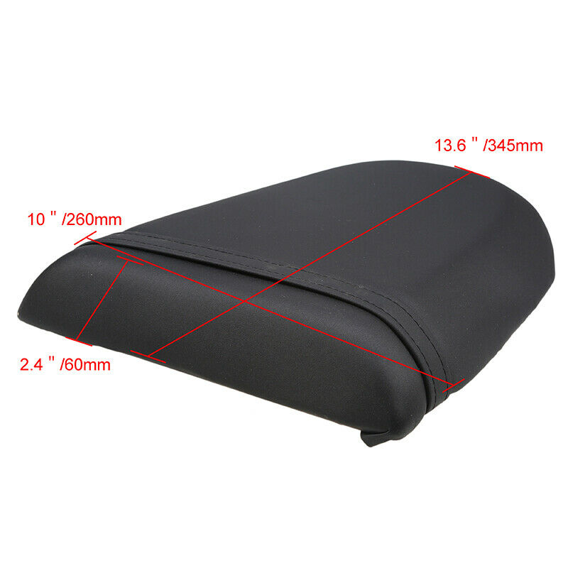 Black Rear Pillon Passenger Seat Fit For Suzuki GSXR600 GSX-R 750 K1 2001 02 03