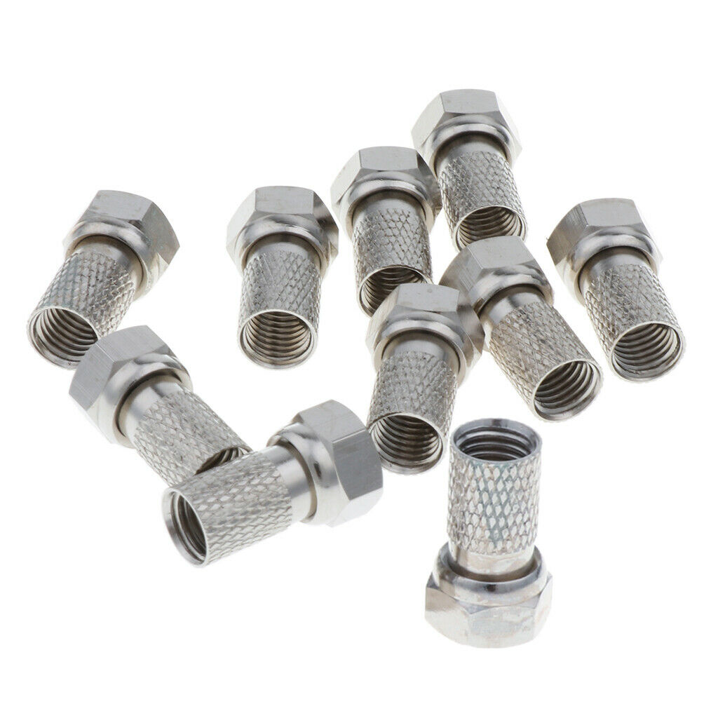 Metric Copper F Head Female Thread Connector, Self-tightening 75-5 RG60