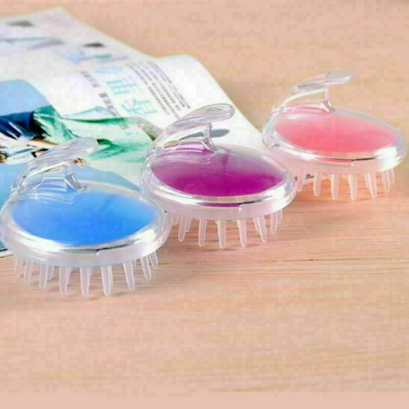Silicone Massager Shampoo Scalp Soft Shower Body Washing Hair Brush Comb Massage