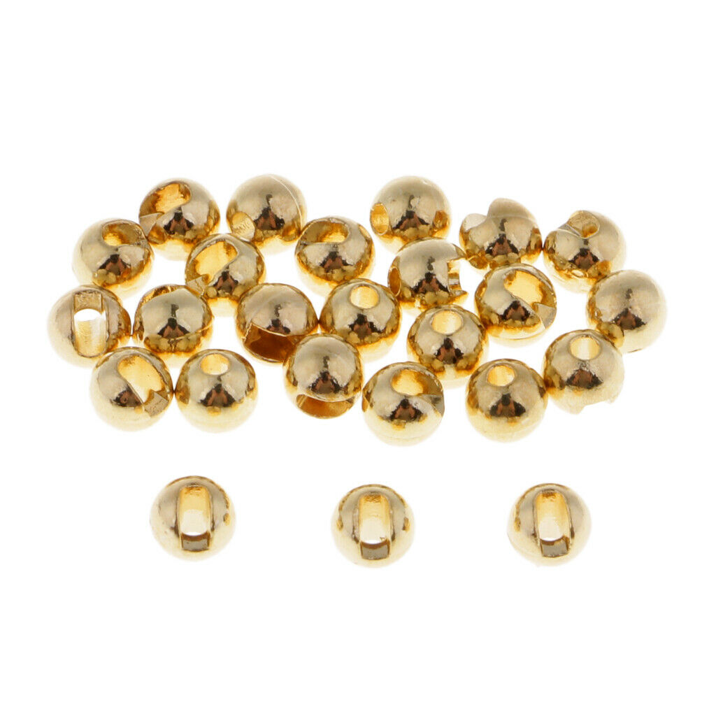 100 Packs 2.8mm Slotted Tungsten Beads Anti-rust Stable Fly Tying Materials