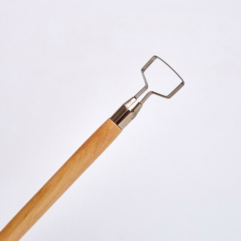 1pcs DIY Wooden Handle Jumbo Ribbon Pottery Clay Fimo Sculpting Carving T.l8