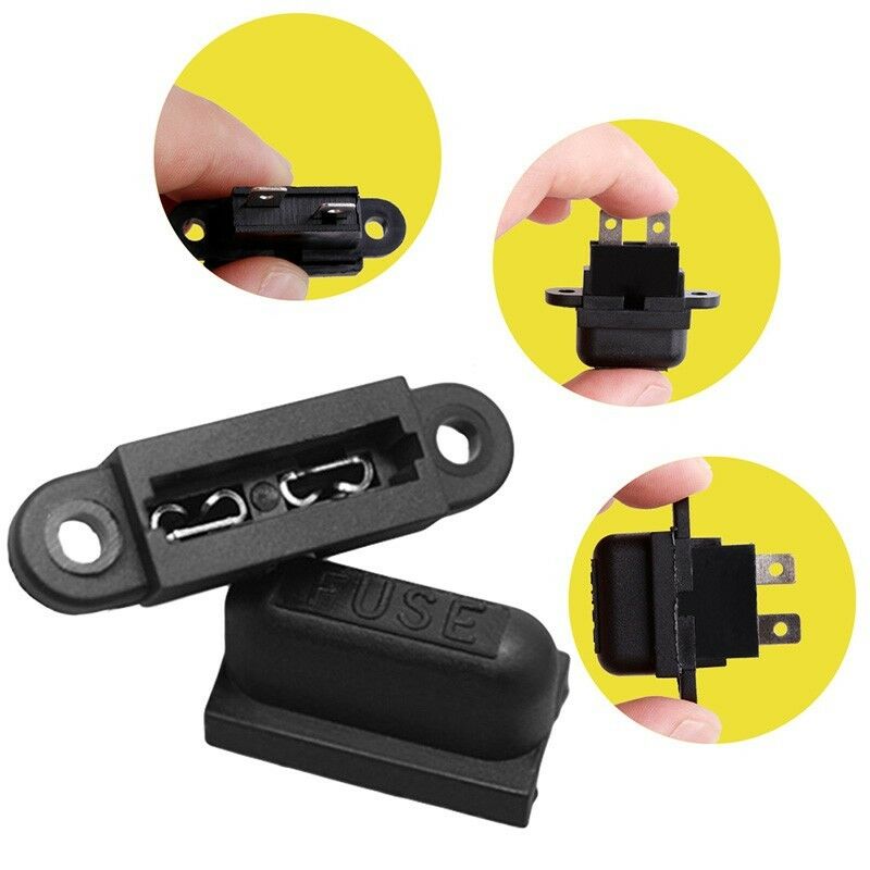 50Pcs Car Truck Durable 2 Pins Blade Standard Fuse Holder Box for M Size Fuse