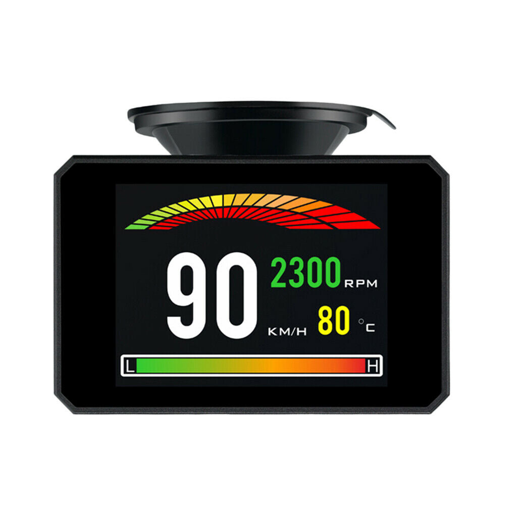 P16 TFT Head Up Display Car Speed On-Board Computer Windshield Projector