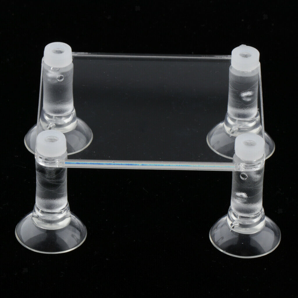 Acrylic Submersible Pump Clear Bracket for Fish Tank Aquarium Pump M