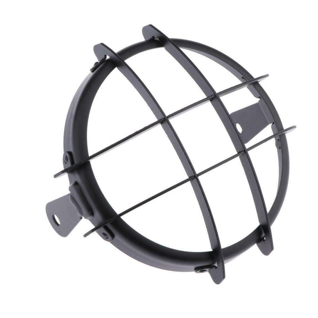 5.75 inch Black CNC Aluminum Motorcycle Bullet Headlight Grill Cover