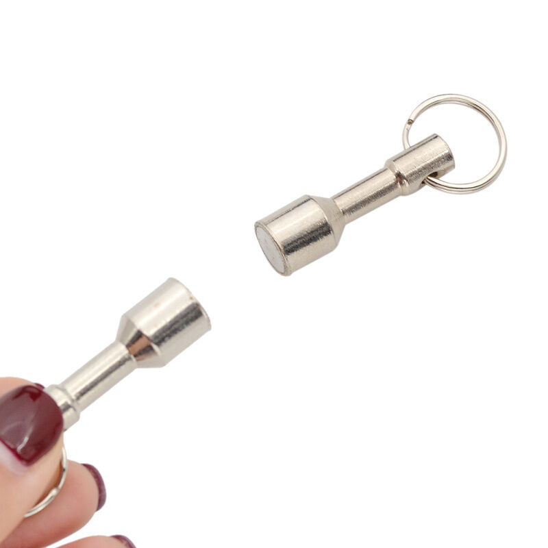 1 Pair Ndfeb Magnet Key Chain Keyring Portable Magnetic Pendant Accessory Gift