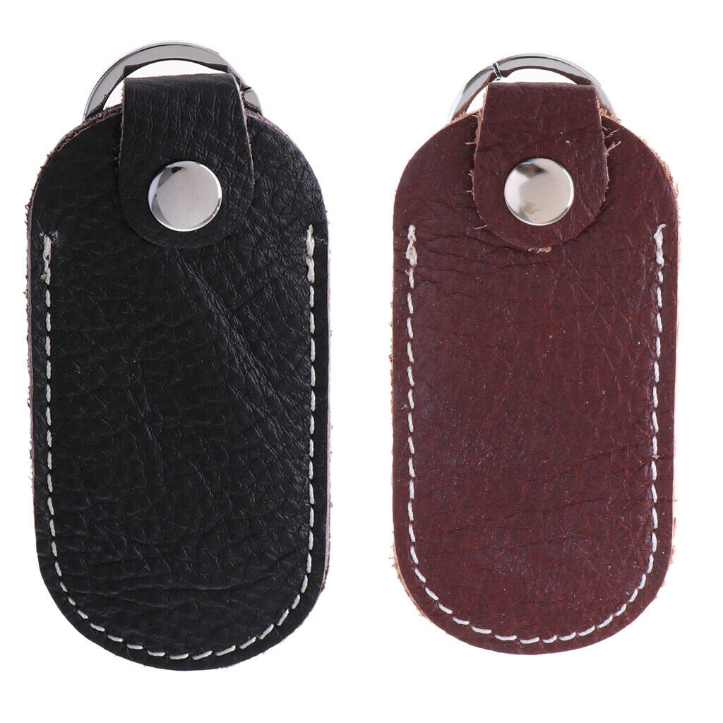 2x U Disk Storage Bag USB Flash Drives Carrying Holder Coin Bag Black+Brown