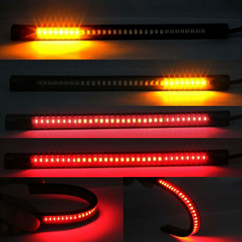 Multifunctions LED Motorcycle Strip Light Brake Tail Turn Signal License.CM Kt