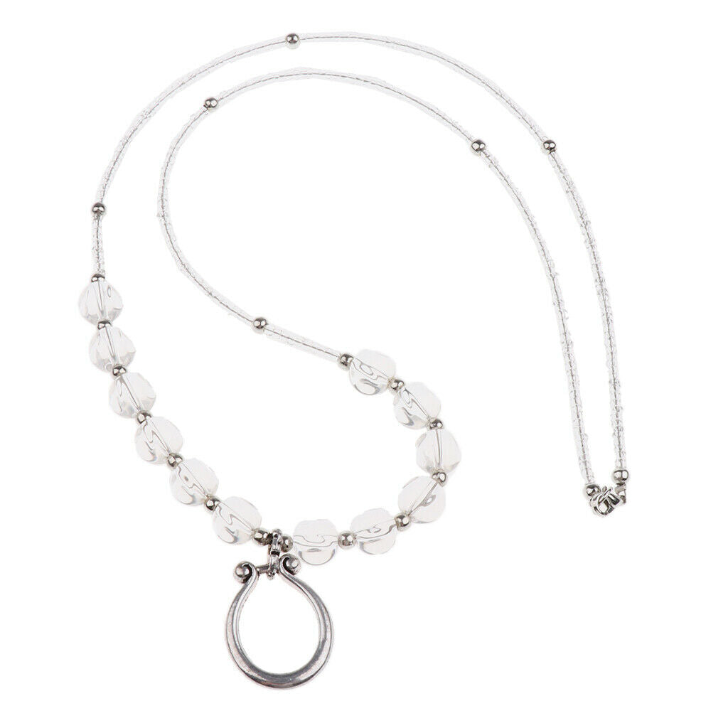 Crystal Adjustable Eyeglasses Necklace Reading Glasses Holder Chain Retainer