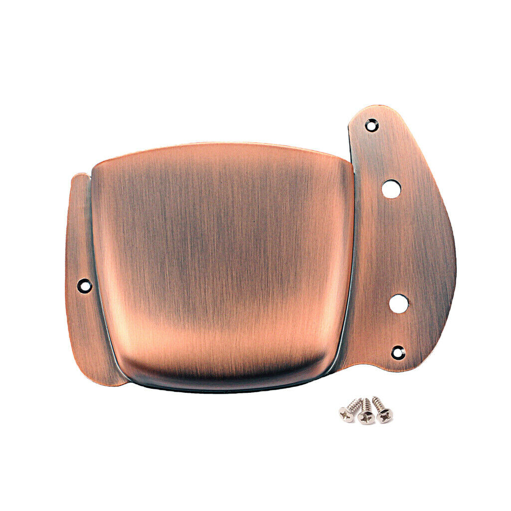 Durable Bass Bridge Pickup Cover Protector Red Bronze