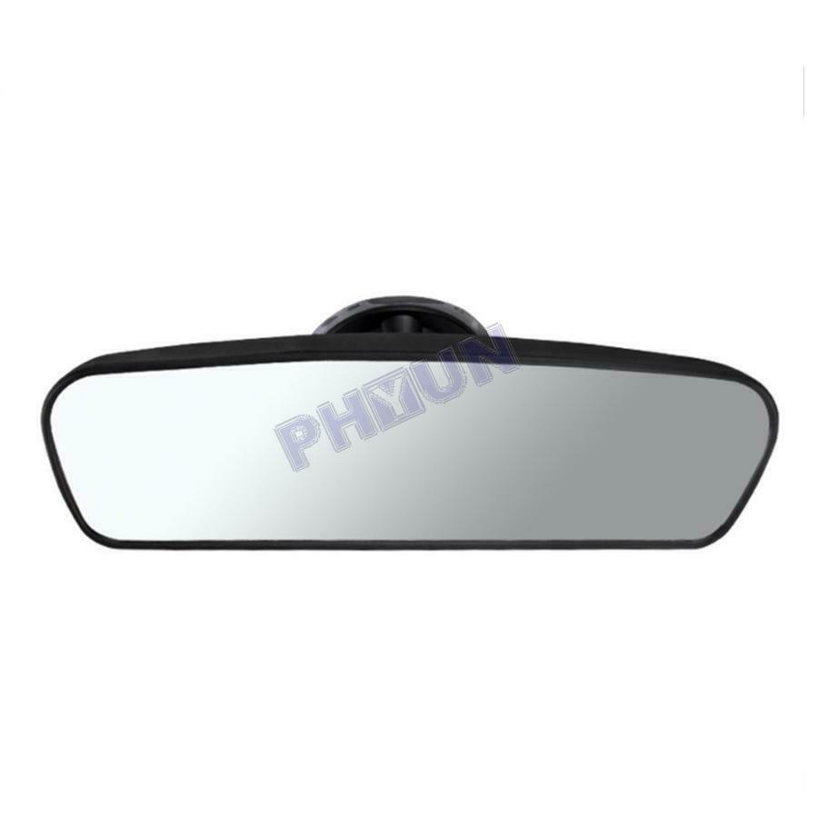 Car Interior Rear View Mirror Suction Fix Windshield Wide Flat Rearview Mirror