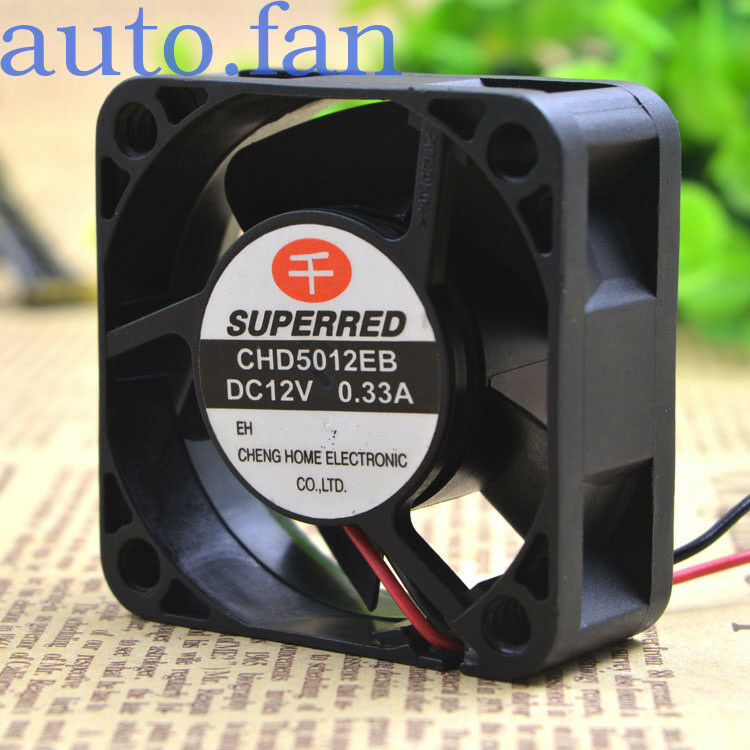 For 1pc SUPERRED CHD5012EB fan 12V 0.33A 2pin 50mm*50mm*20mm