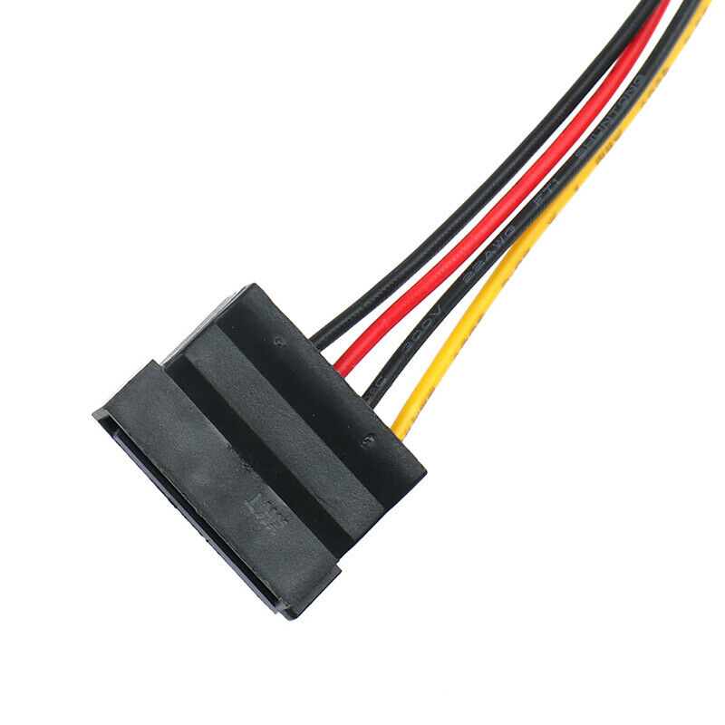 4Pin IDE To 3 SATA Power Splitter Extension Cable Connectors Computer Plu.l8