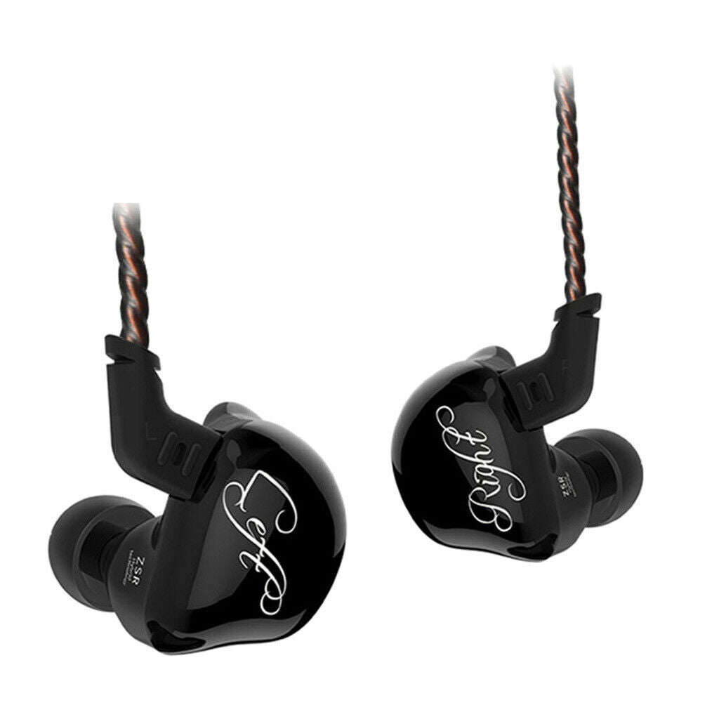 3.5mm Earphone In Ear Headphone EarBuds Earpiece For Cell Phone Black No Mic