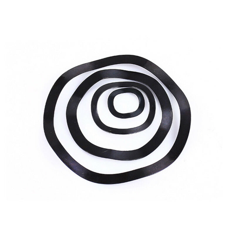 40pc M21,22,24,27~40 Wave Wavy Spring Crinkle Washer Kit Black Zinc Plated Steel