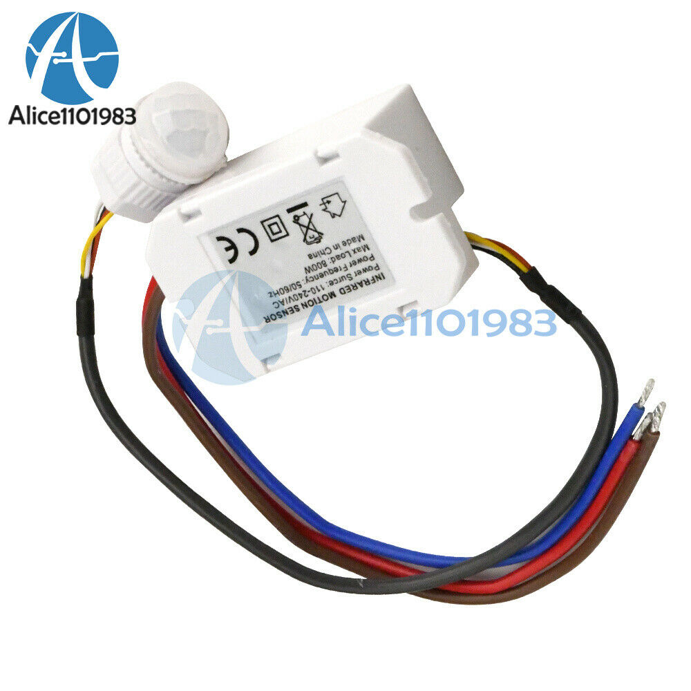 AC 110-220V 5A Separate Mini Human Body Infrared Sensor Switch 10M
