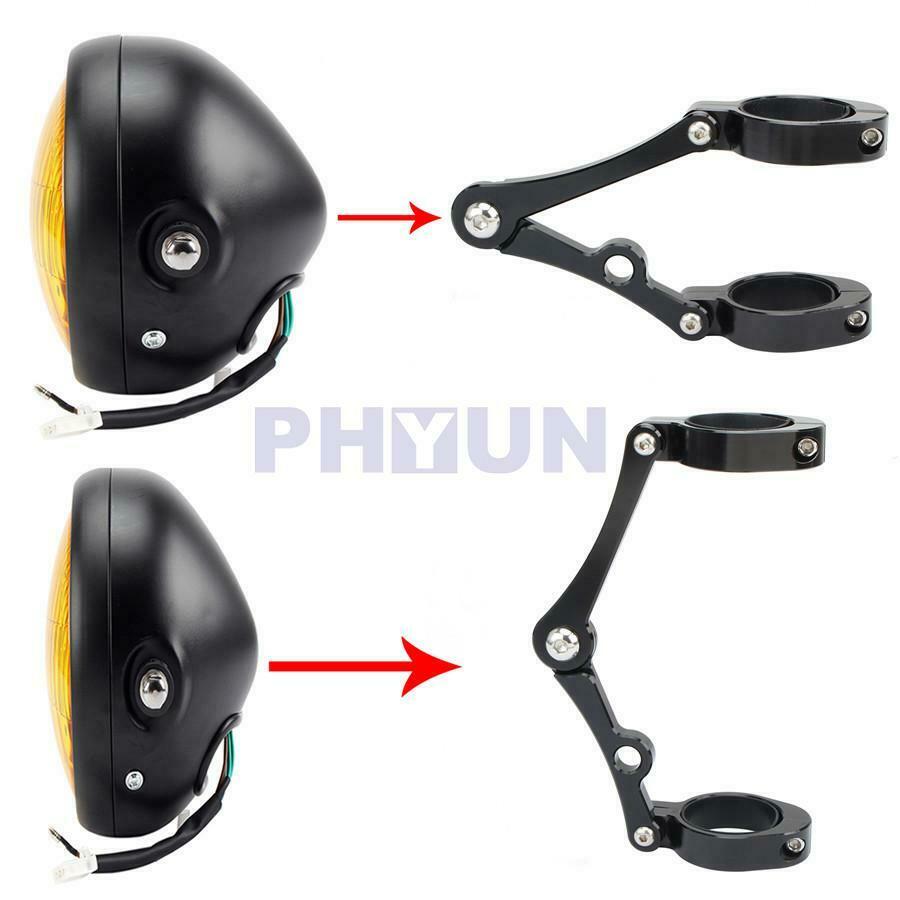48mm Motorcycle Headlight Bracket Mounting Front Fork Tube Holder Clamp Aluminum