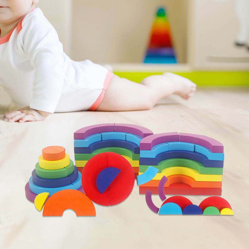 Kids Building Blocks Puzzle Toys Educational Jigsaw Plaything for Babies