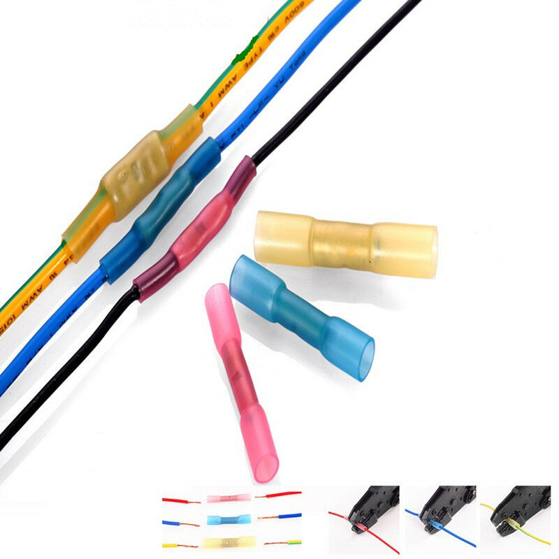180Pcs Assorted 22-10 AWG Heat Shrink Electrical Wire Crimp Terminal Connectors