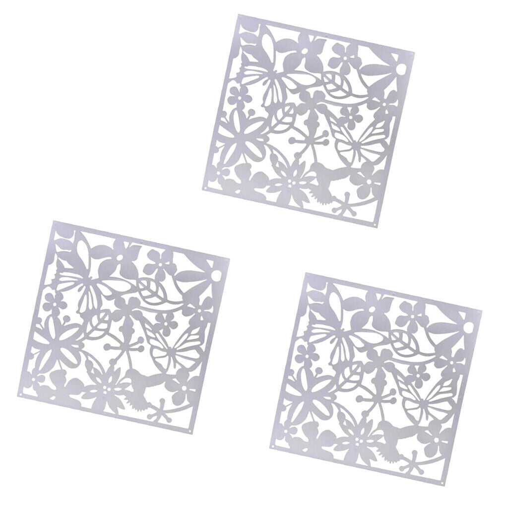 Butterfly Flower 4x Screen Hanging Curtain White Curtain