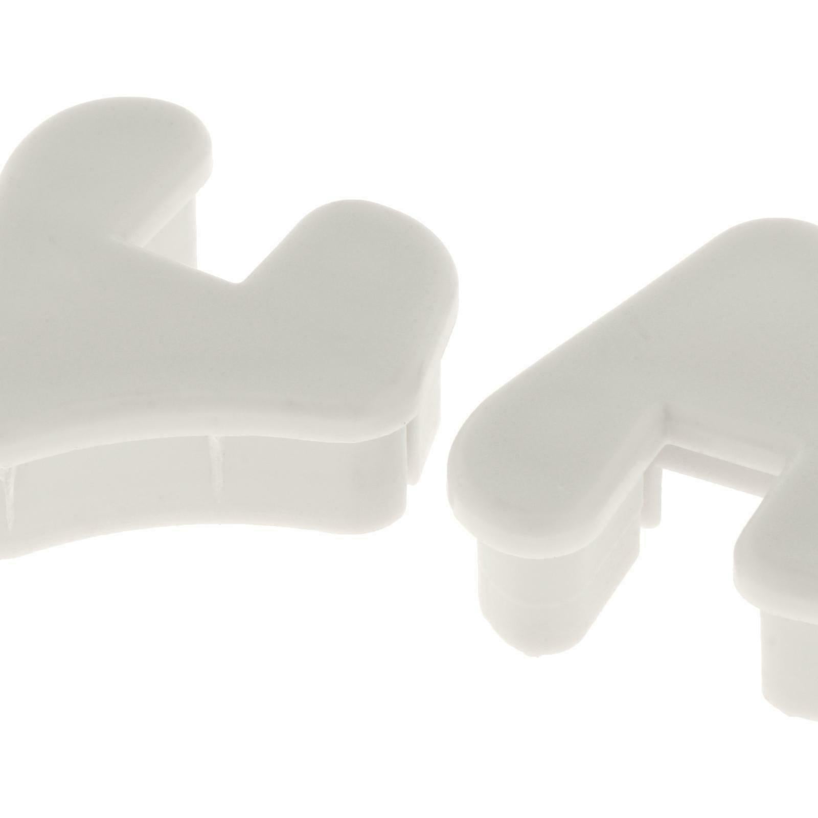 White Kayak Canoe Boat Aluminum Rod Holes Stopper Bung Replacement Plugs