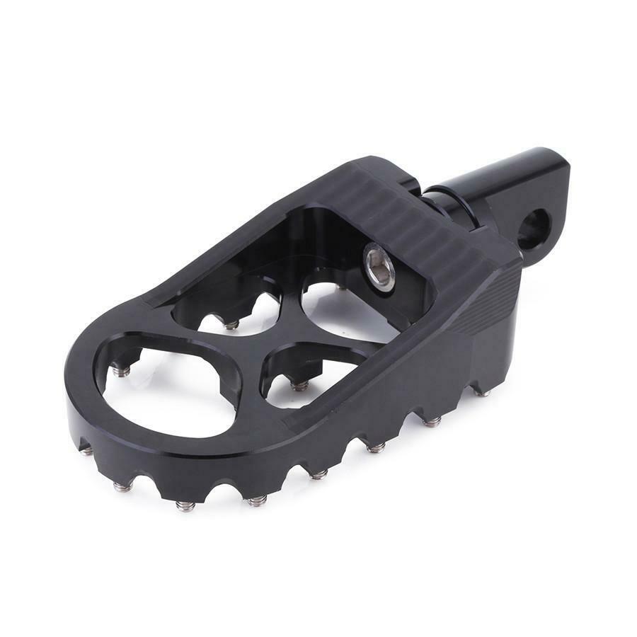 1 Pair Motorcycle Black Footpegs Foot Pegs For Dyna Sportster 883 Fatboy Bobber