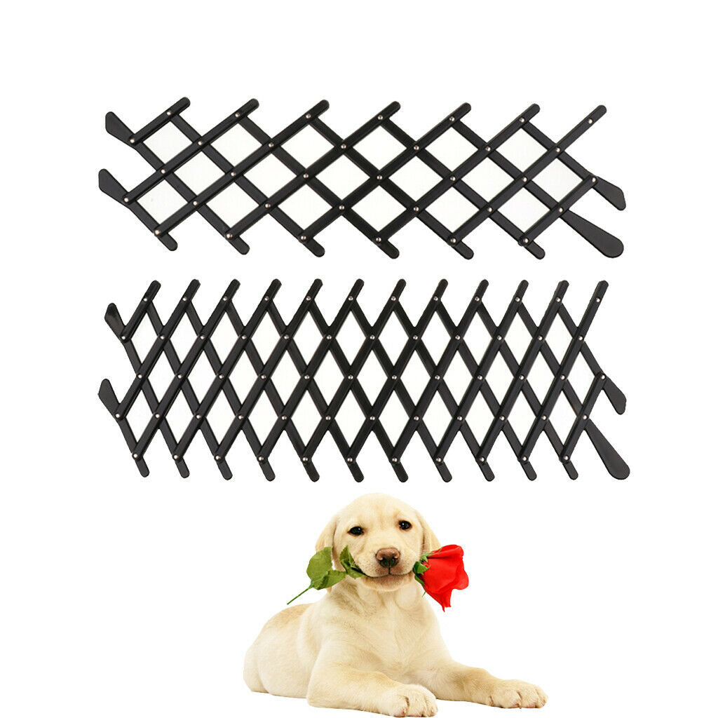 2 Pcs Pet Dog Cat Car Window Vent Security Lattice Safety Telescopic Fence