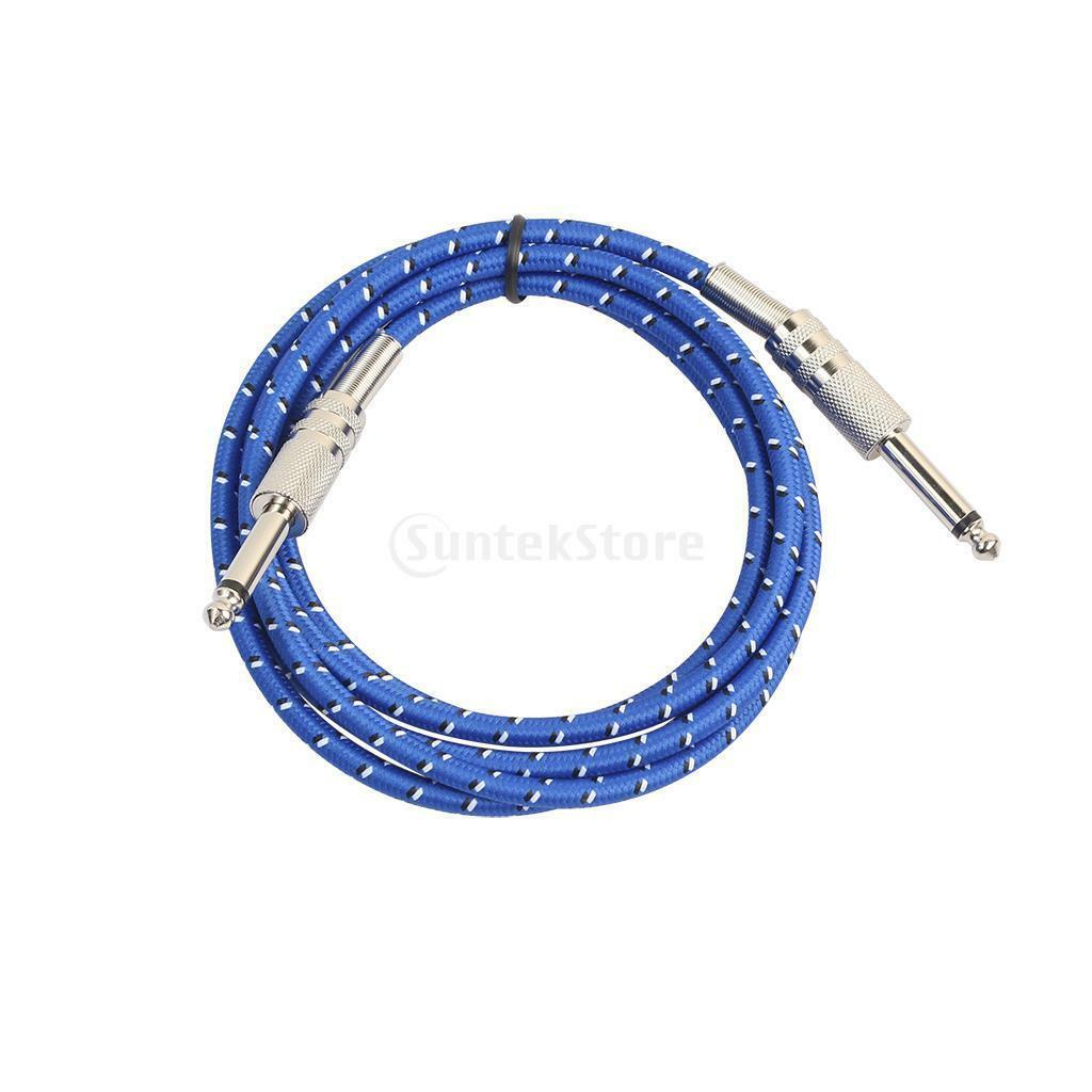 5.9ft - 1/4" Straight to Straight Jack Plug Guitar Instrument Cable for Amp
