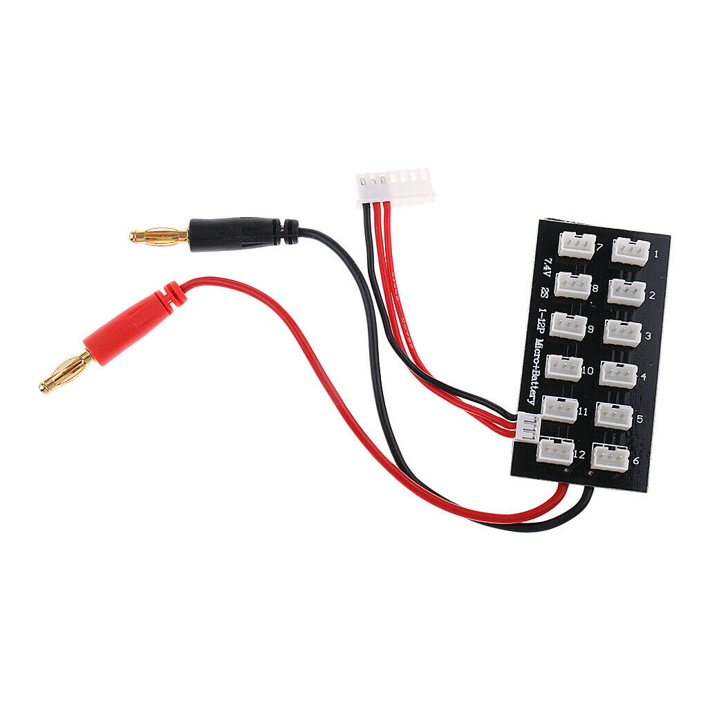 Jst-ph 7.4v 2.0-2s battery parallel charging board charger with 4mm