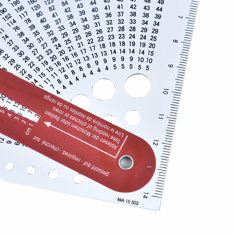 Knitting Gauge Converter Knit Counter Weaving Ruler Density Ruler For KnittiBDD