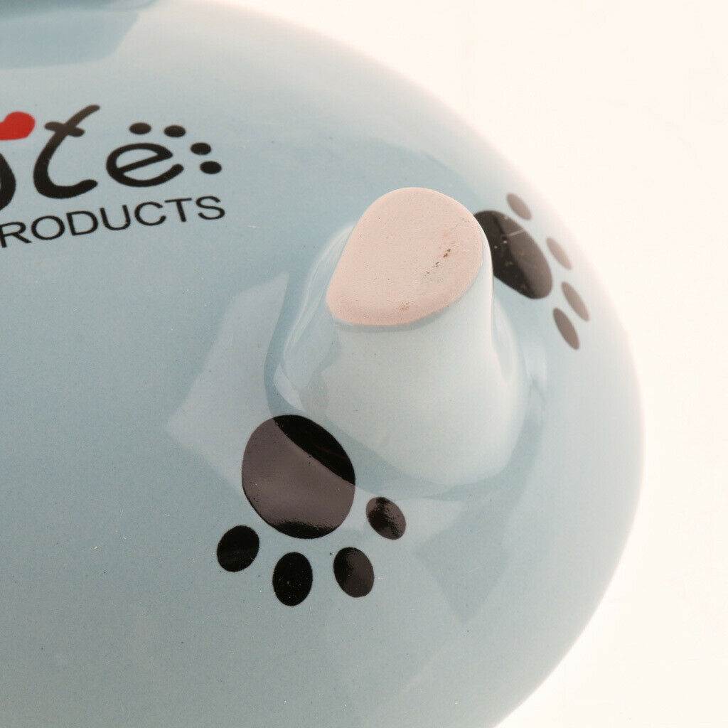 2Pcs Pet Dog Ceramic Food Bowl Feeder Container 3-Legged Feeding Bowls