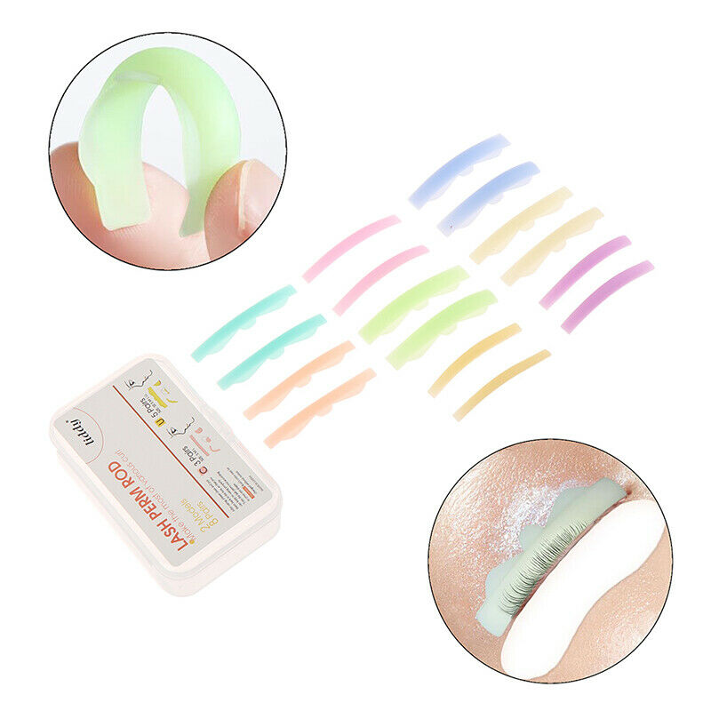 8 Pairs Silicone Eyelash Perming Pad Lashes Curler Rods Lashes Lift Shield TBDD