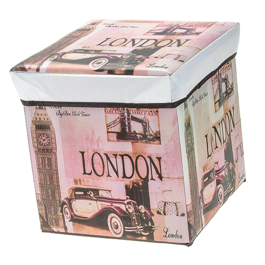 Foldable Storage Ottonmans Box Chest Seat Food Stool Big Ben