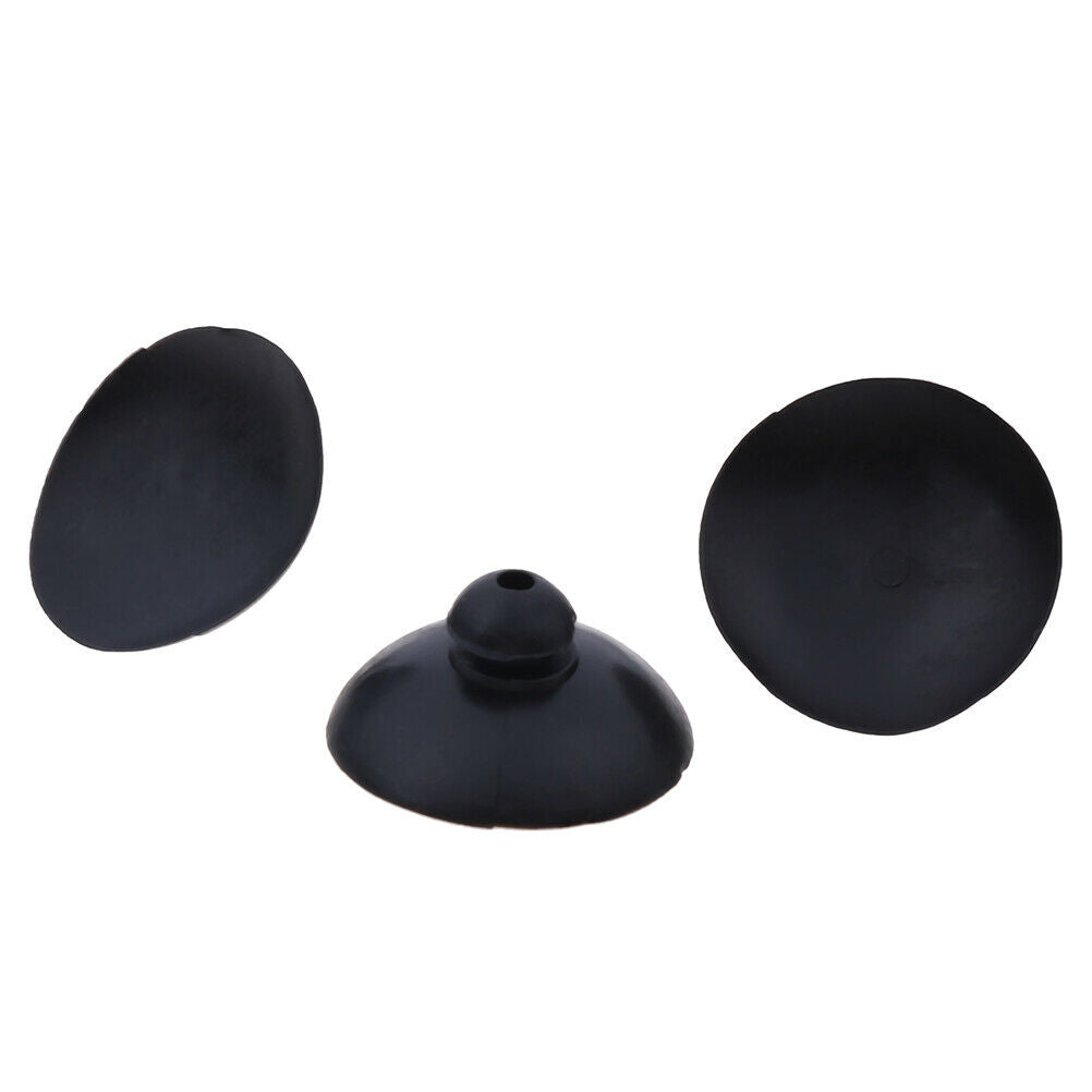10pcs Black Soft Silicone Suction Cup Clip Sucker Holder Fish Aquarium Tank Tt