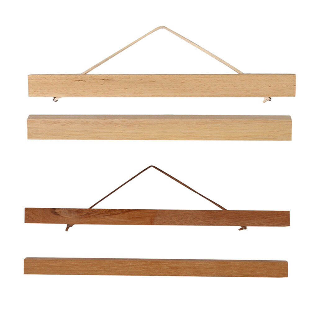 2x 40/50cm Hanging Picture Frames Picture Scroll Hanger Easy to Assembly