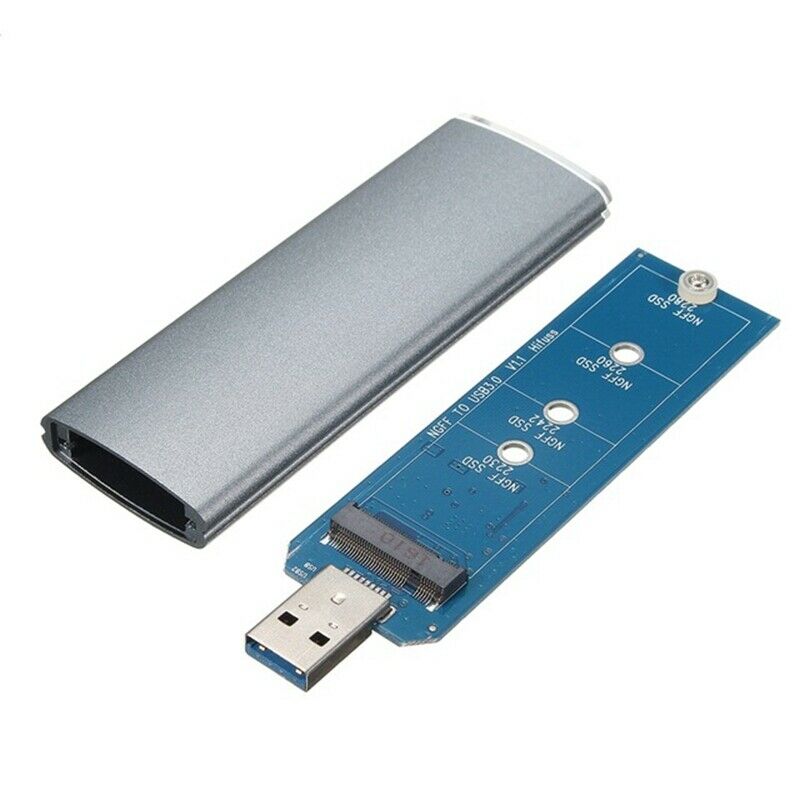 M.2 Ngff Ssd Sata To Usb 3.0 Converter Adapter Case External Enclosure StorageP7