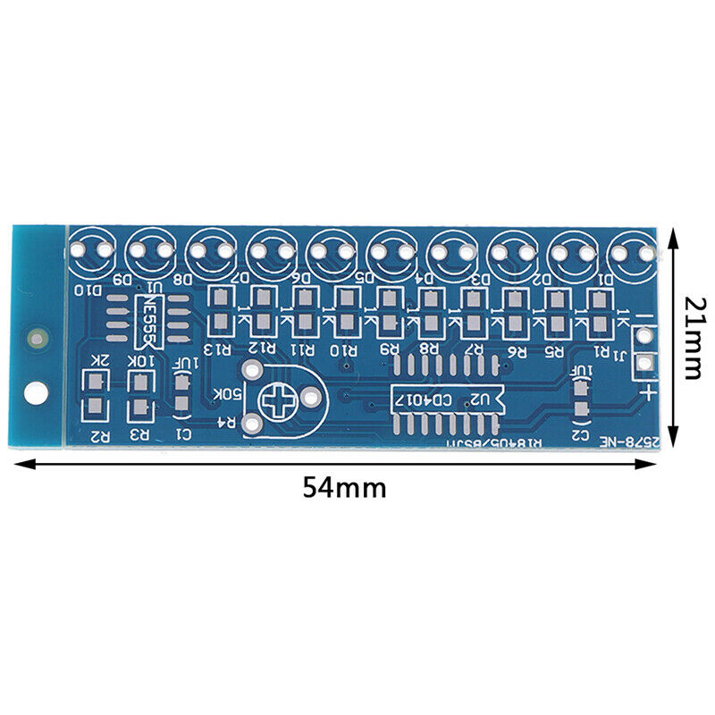 NE555+CD4017 Chaser Water Flowing Light LED Module DIY Soldering Practice.l8