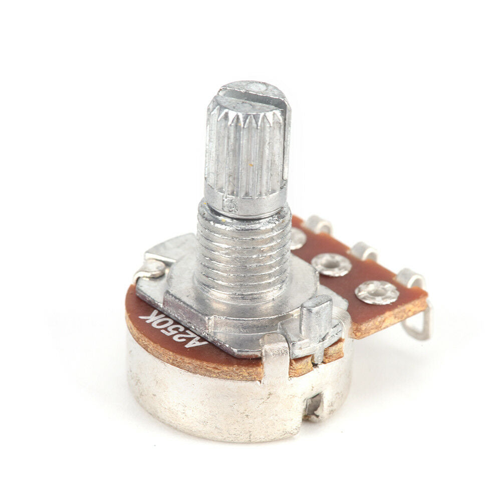 3 pcs A250k Guitar Potentiometer Split Shaft Pots Audio Tone Switch Contr.l8
