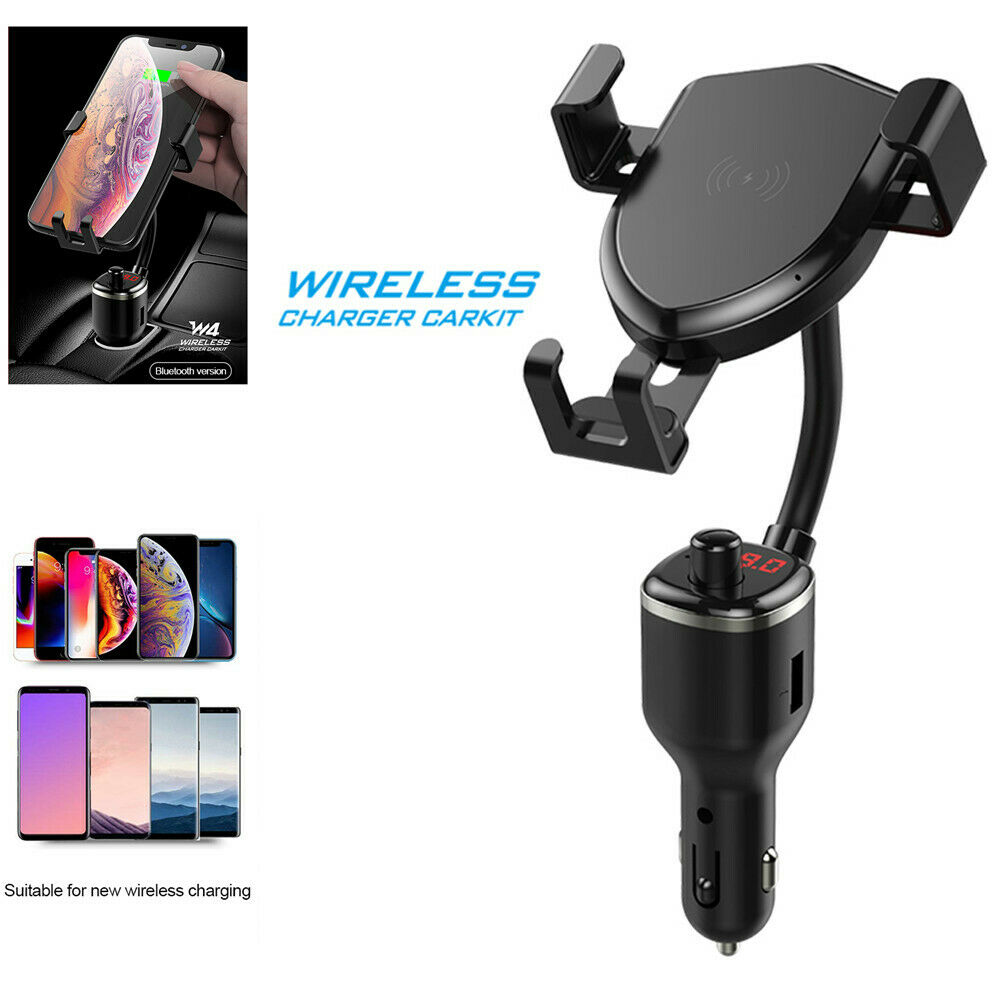 Mobile Phone Holder Dual USB QC3.0 Car Charger MultiFunction  Bluetooth Charger