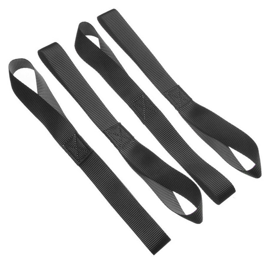 8 Pcs Heavy Duty Tie Down Straps Nylon Soft Loops For ATV 2300 lb Load Capacity