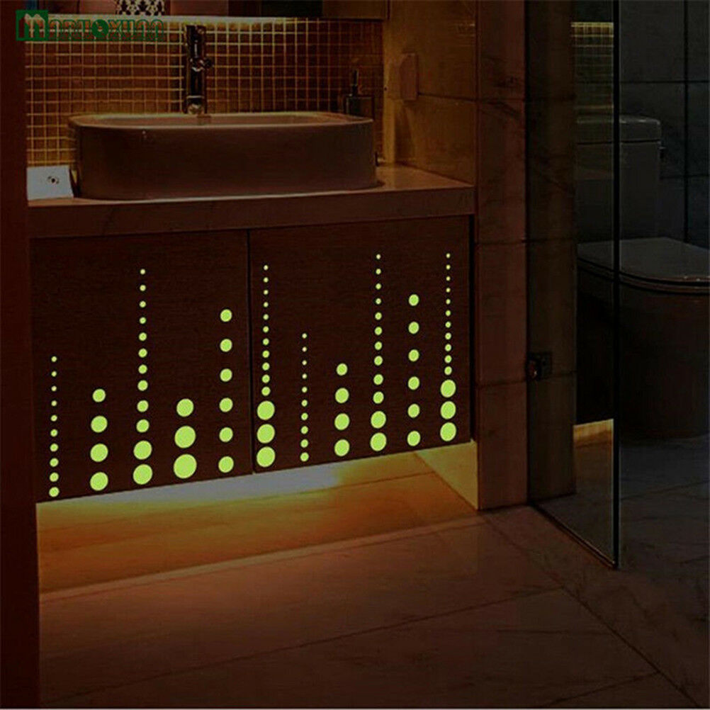 407pcs glow in the dark star wall stickers round dot luminous kids room de.l8