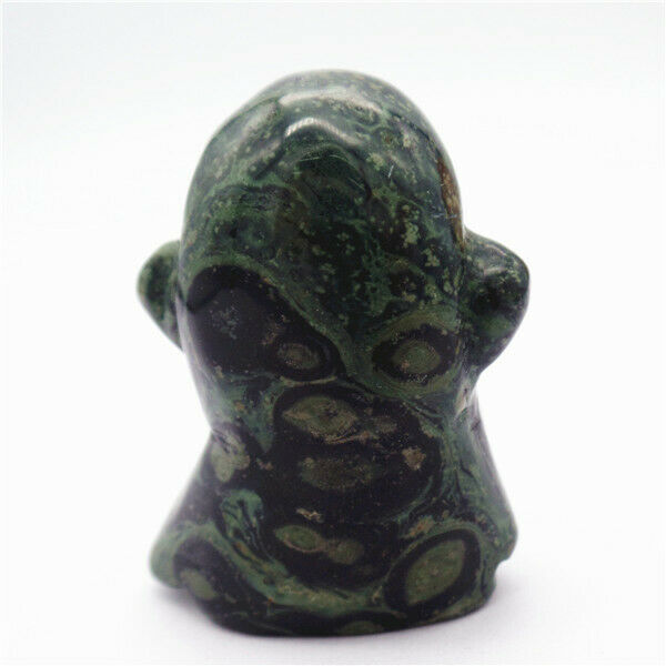 46x34x20mm Natural Kambaba Jasper Carved Ghost Decoration Statue Decor HH7932