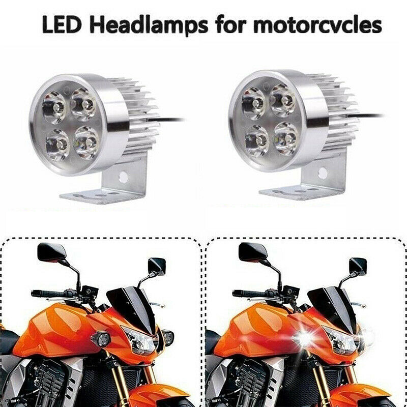4LED Motorcycle Headlight Spot Light DRL Driving Fog Lamp Waterproof 12-85.l8