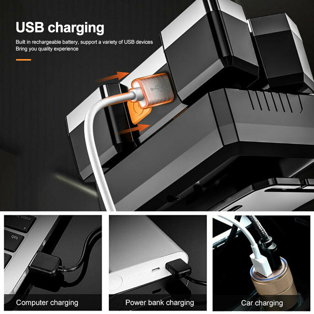 Waterproof LED Headlamp 5 LED Rechargeable Head Light Torch for Fishing Camping