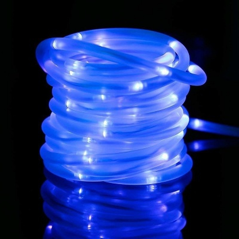 100LED Solar Rope Tube String Fairy Lights Outdoor Waterproof Garden Decor Xmas