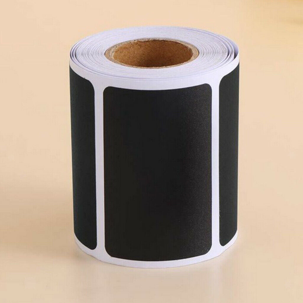 120Pcs Roll Chalkboard Labels Removable Blackboard Stickers Office Supplies