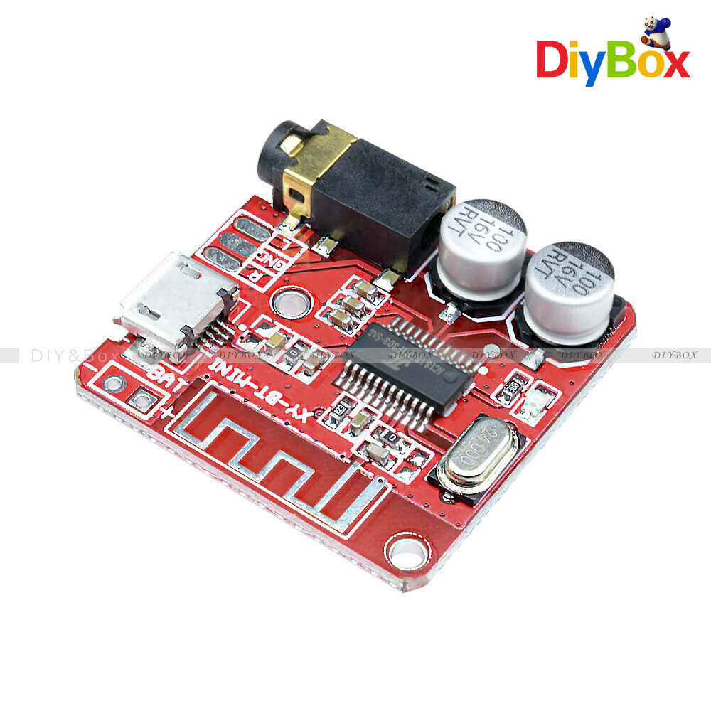2PC 3.7-5V Mini Bluetooth 4.1 Audio Receiver MP3 Decoder Amplifier Circuit board