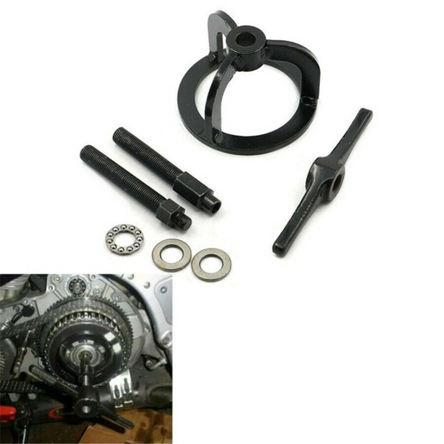 1x Clutch Spring Tool Compressor Tool Iron Black For 1991 Dyna Sturgis - FXDB