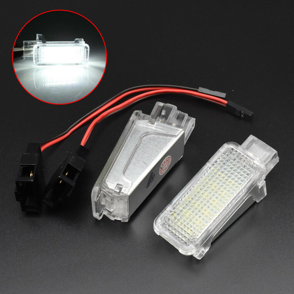 2pcs LED Interior Light Door Courtesy Footwell Luggage Lamp For AUDI VW Lambo