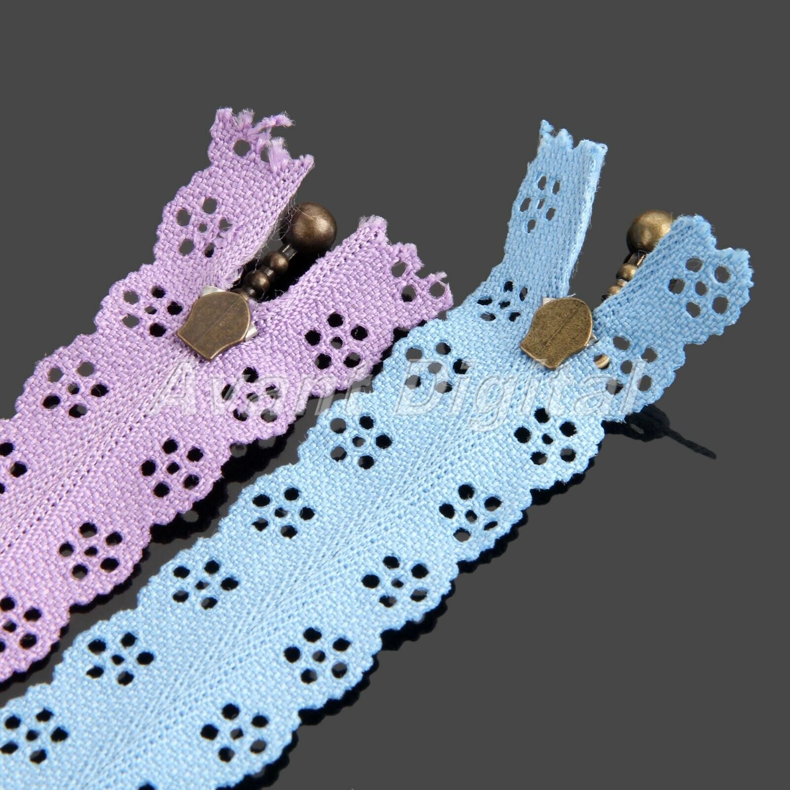 Multicolor 20cm Sewing Nylon  Lace Zippers Garment Accessories For Home Textiles